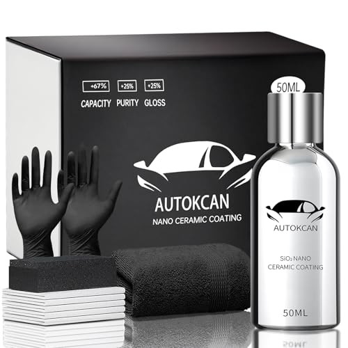 Nano Ceramic Coating for Cars, 10H High Gloss 50ML Anti-Scratch SiO2 Ceramic