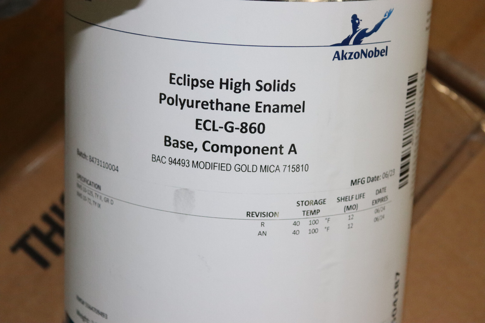 AkzoNobel Eclipse High Solids Polyurethane Enamel Gold Mica 1 Gal