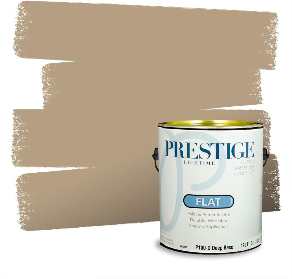 Interior Paint & Primer in One – Flat Finish, 100% Acrylic Latex, Low VOC