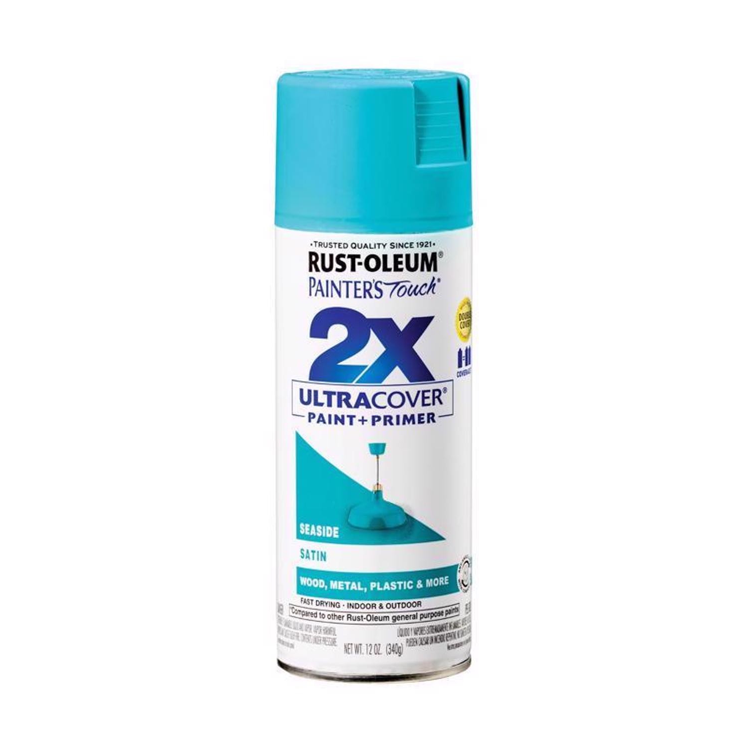 Rust-Oleum Painter’s Touch Satin Seaside Spray Paint 12 oz.