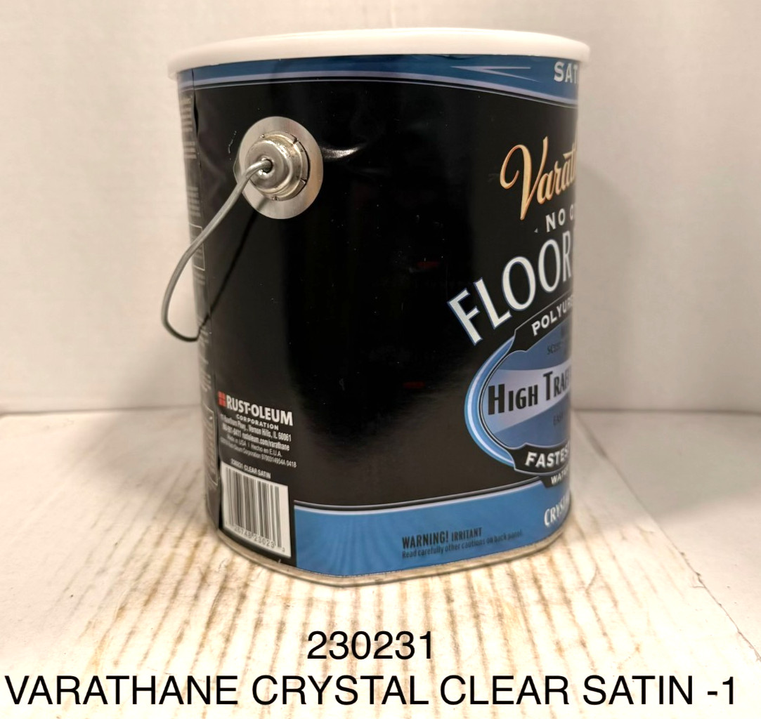 Varathane 230231 Crystal Clear Floor Finish gal DENTED CAN