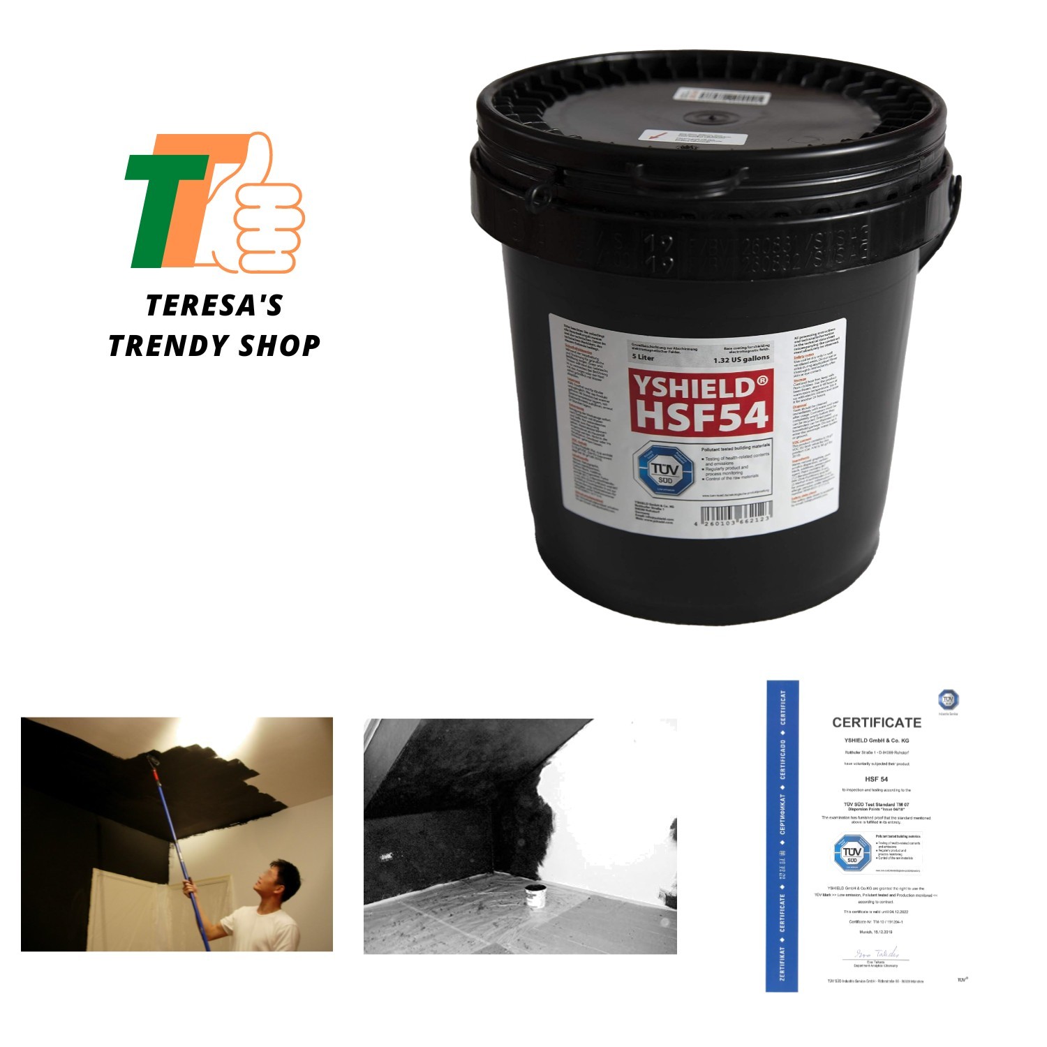 Shielding Solutions EMF Shielding Paint YSHIELD 5 Liter