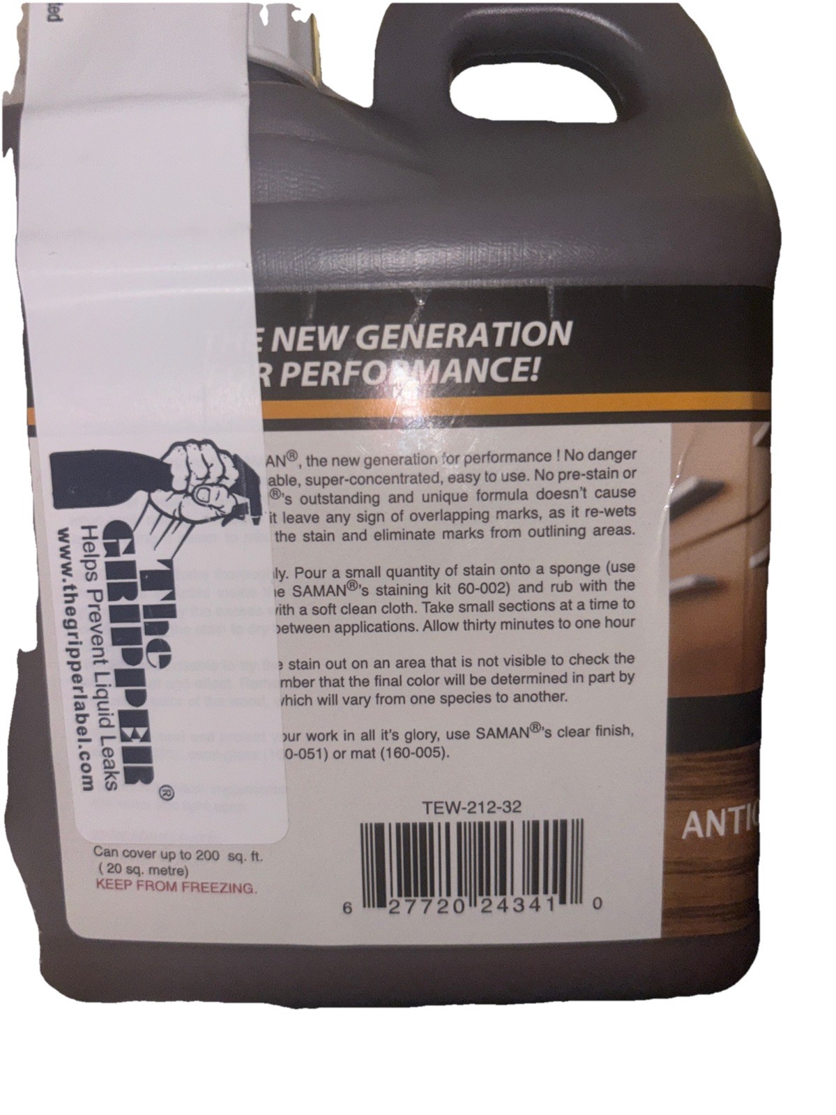 SAMAN Professional Grade Antique Walnut Water Stain 32 oz Effortless Finishes