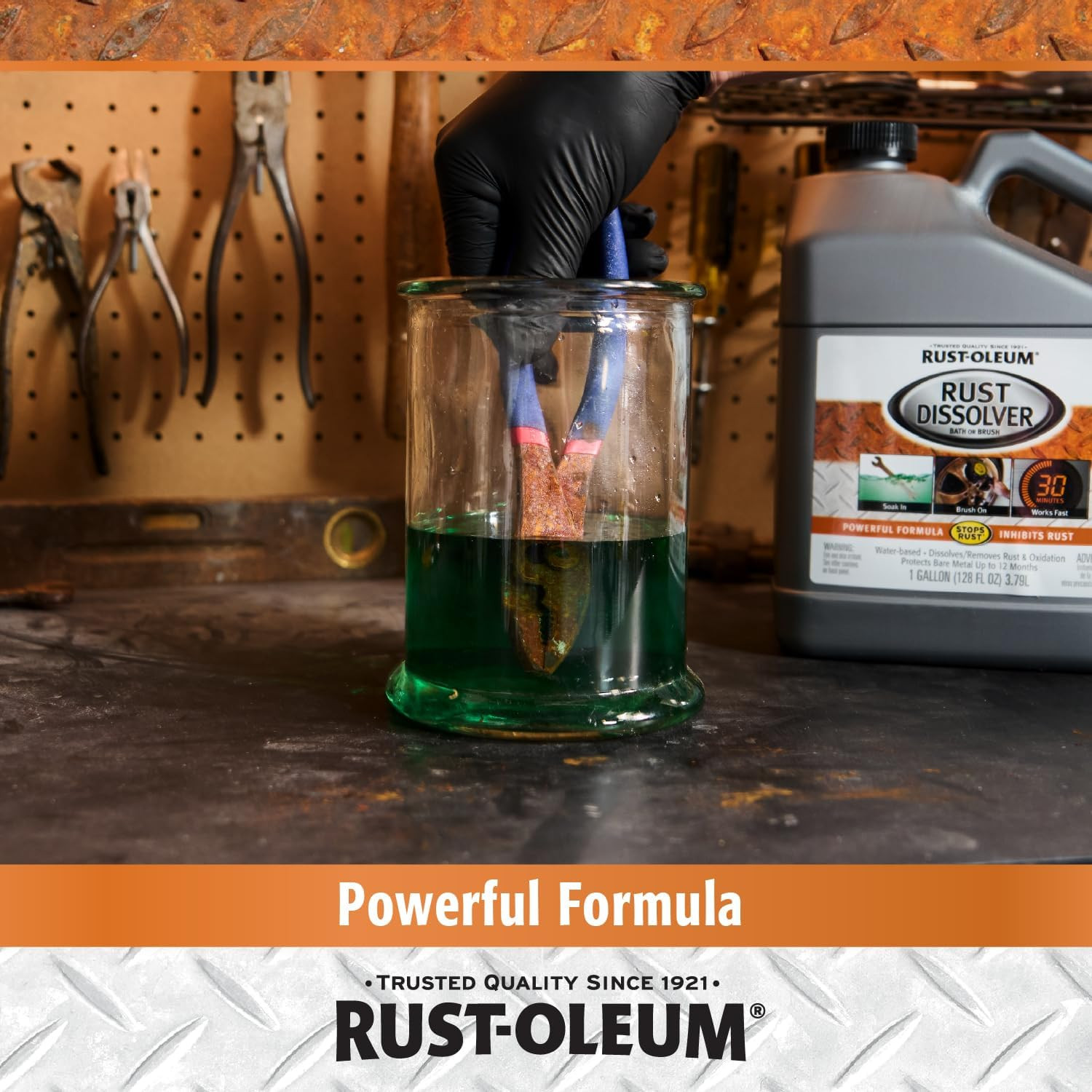 Rust Dissolver Soak & Bath | Heavy-Duty Corrosion Remover for Metal Tools, Cars,