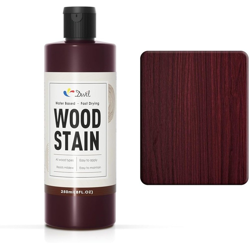 Water Based Wood Stain Easy Application Fast Drying Non Toxic Matte Finish 8.5oz