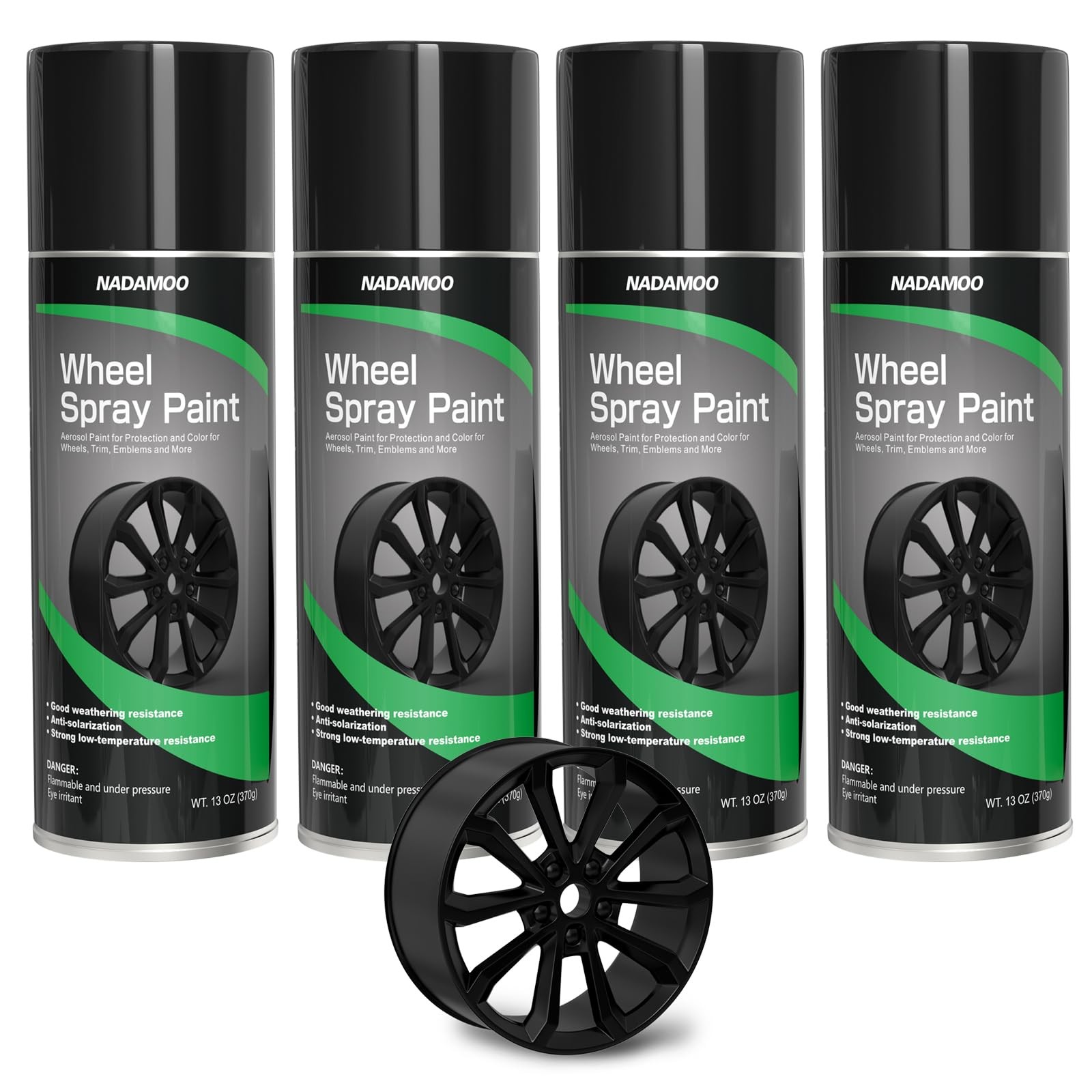 NADAMOO Aluminum Wheel Spray Paint, Car Rim Aerosol Paint for Recolor and Pro…