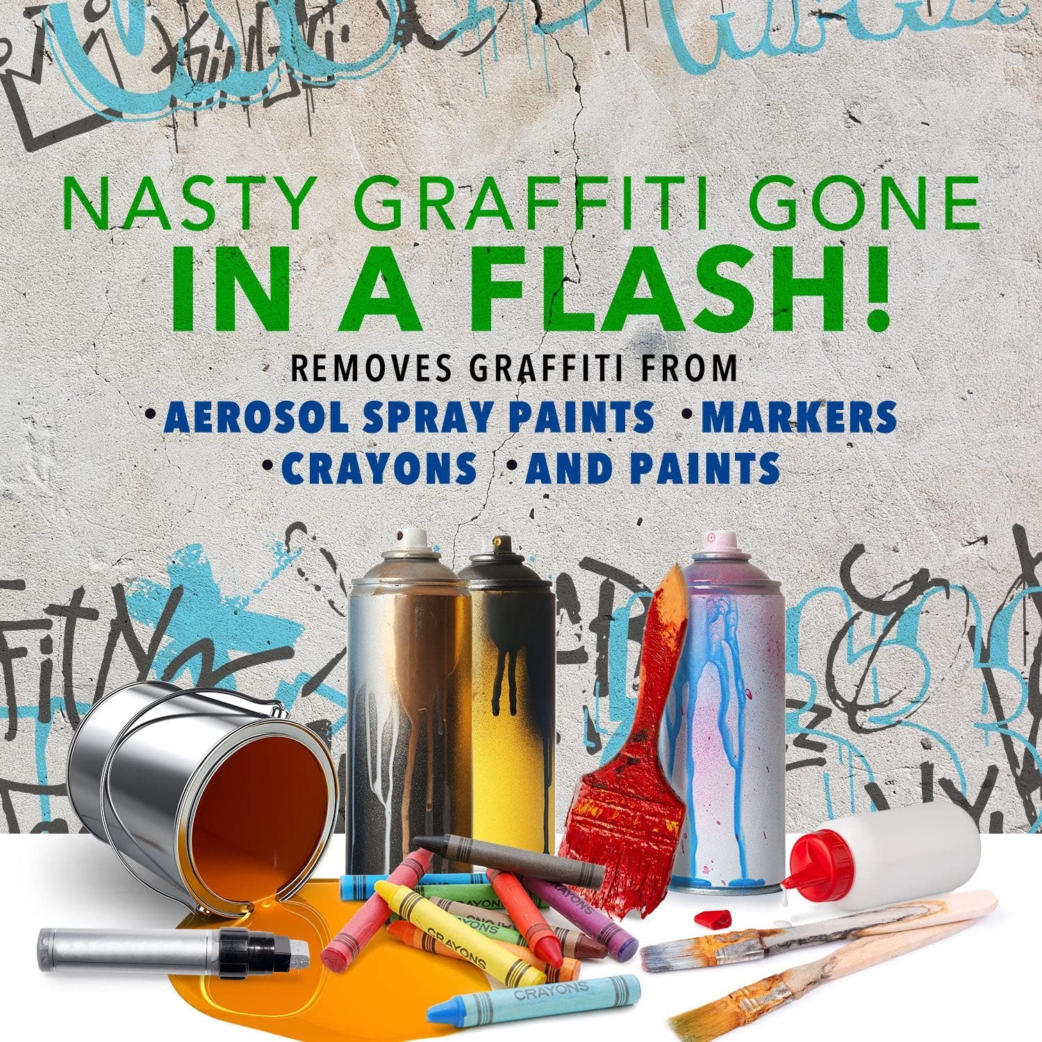 Smart ‘n Easy Porous Surface Graffiti Remover – Eliminates Unwanted Graffiti …