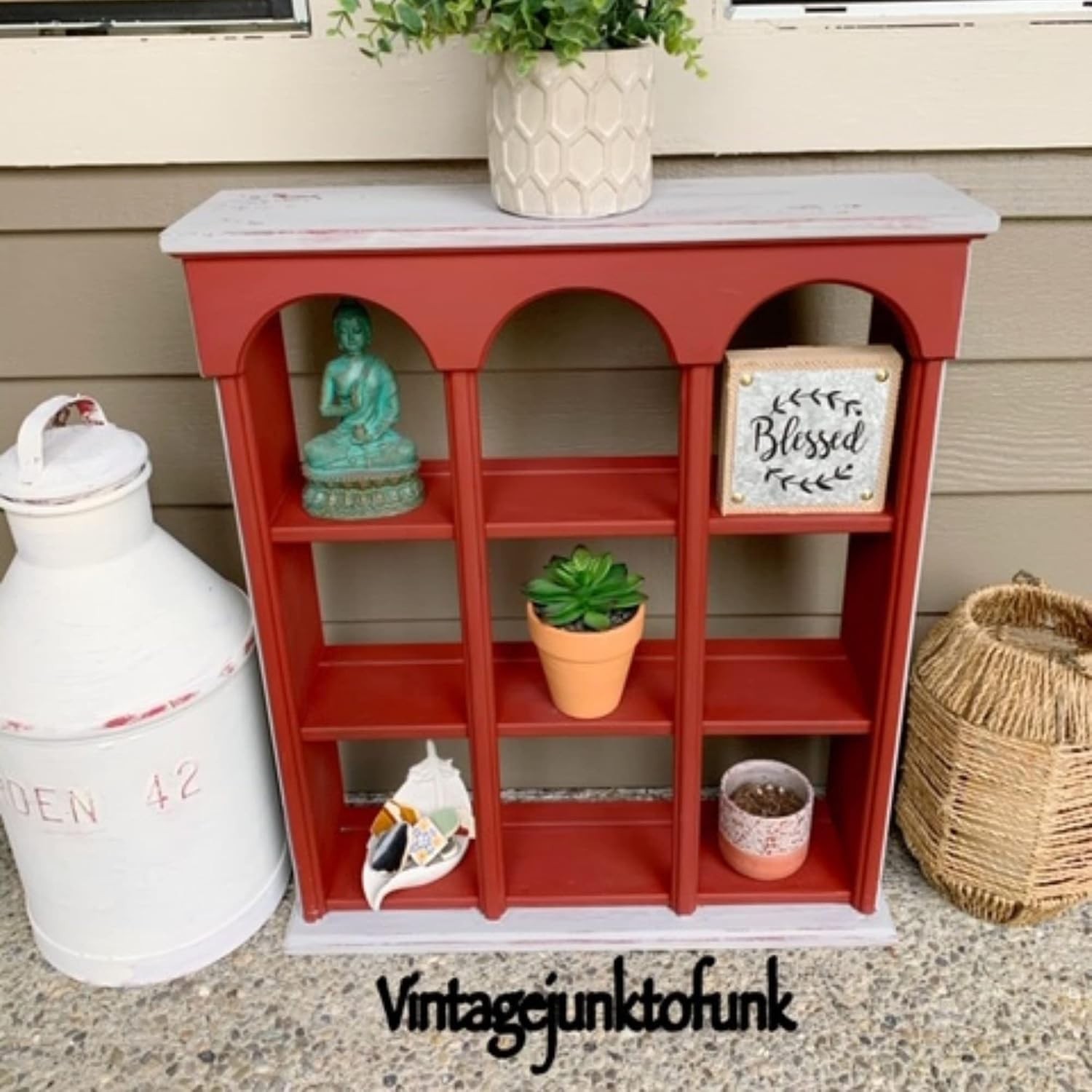 Rustic Red Chalk Paint 8oz | Fast-Drying, Fade Resistant for Cabinets & Decor