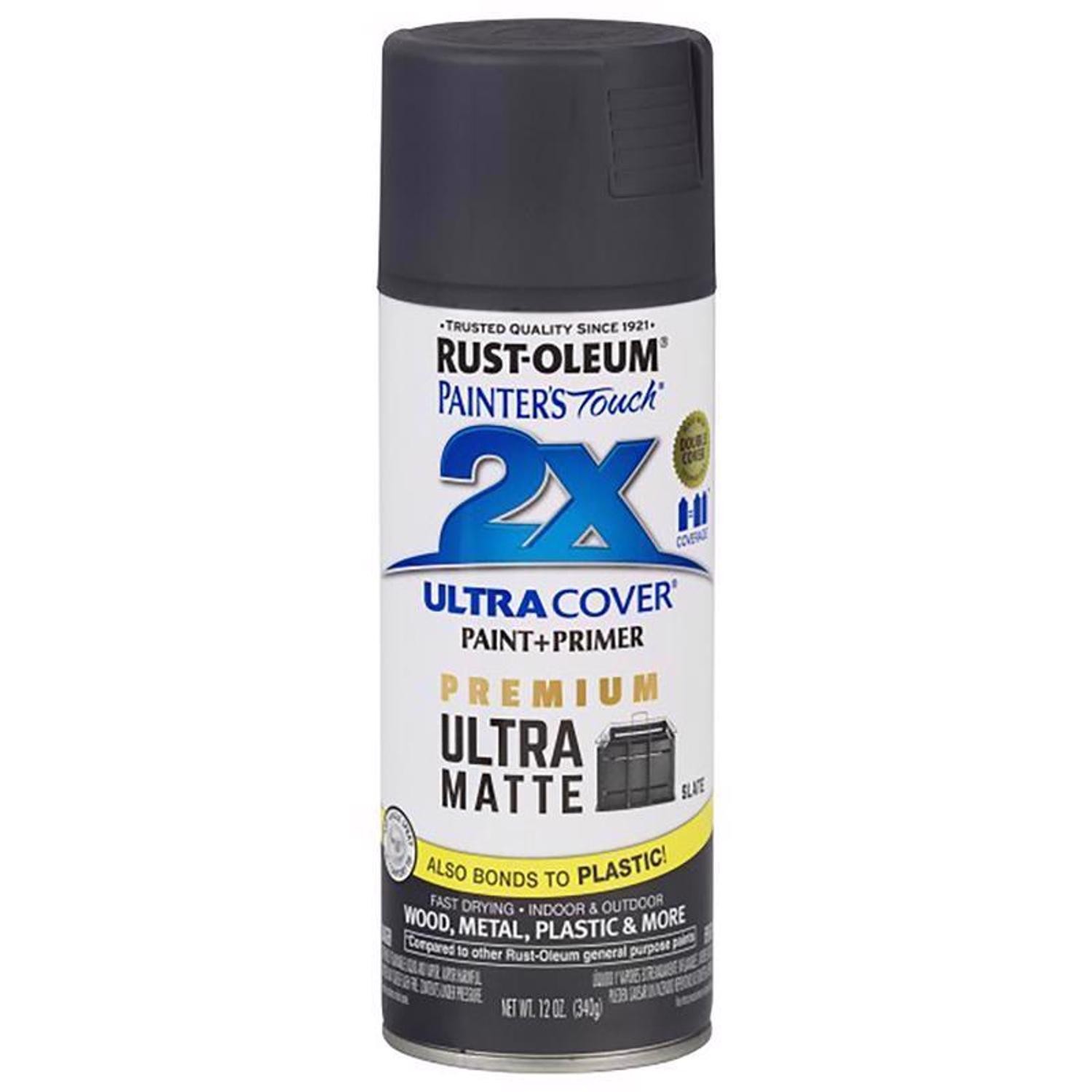 Rust-Oleum 331187 Painter’s Touch Matte Paint & Primer Spray 12 oz. (Pack of 6)