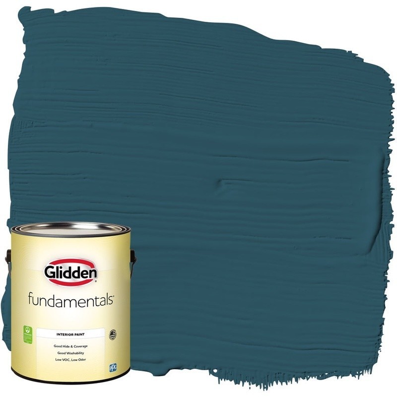 Fundamentals Interior Paint Blue Bayberry/Green Eggshell 1 Gallon Low VOC
