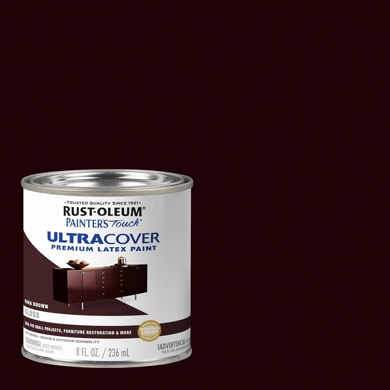 2x Rust Oleum Painter’s Touch Ultra Cover Gloss Kona Brown 8oz MultiSurfacePaint
