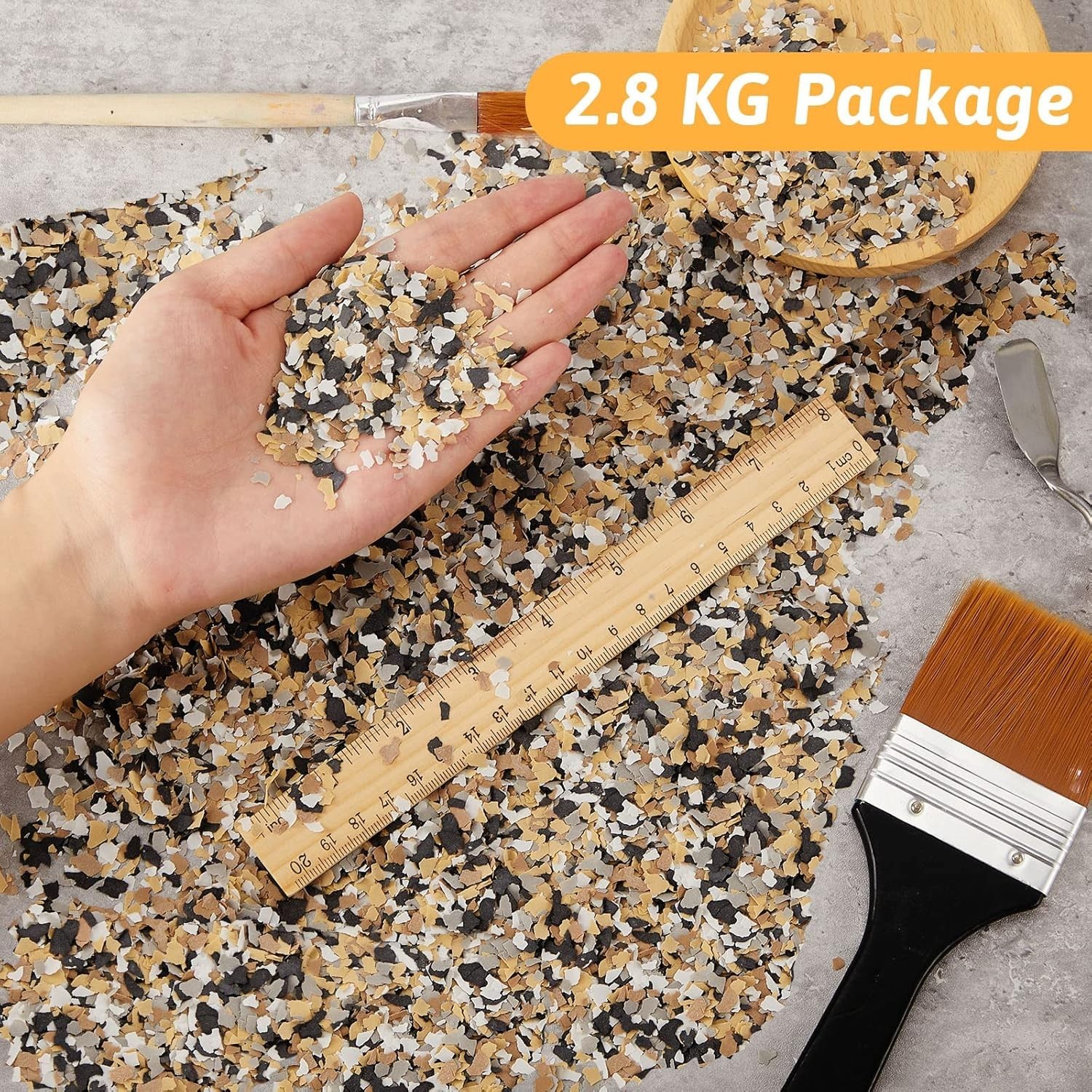 2.8 Kg Decorative Color Chips Epoxy Flakes – Elegant Garage & Wall Coatings