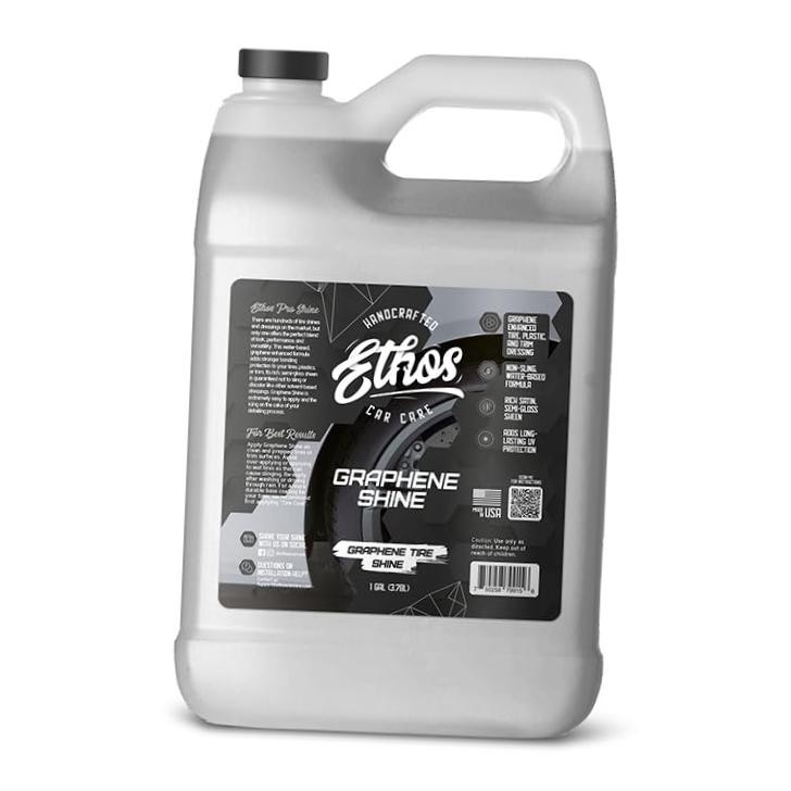 Ethos Graphene Shine – Trim & Tire Shine Spray, High 128 Fl Oz (Pack of 1)