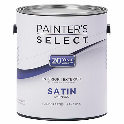 Painter’s Select CPSSP-GL Interior/Exterior Paint, White Pastel Base Latex