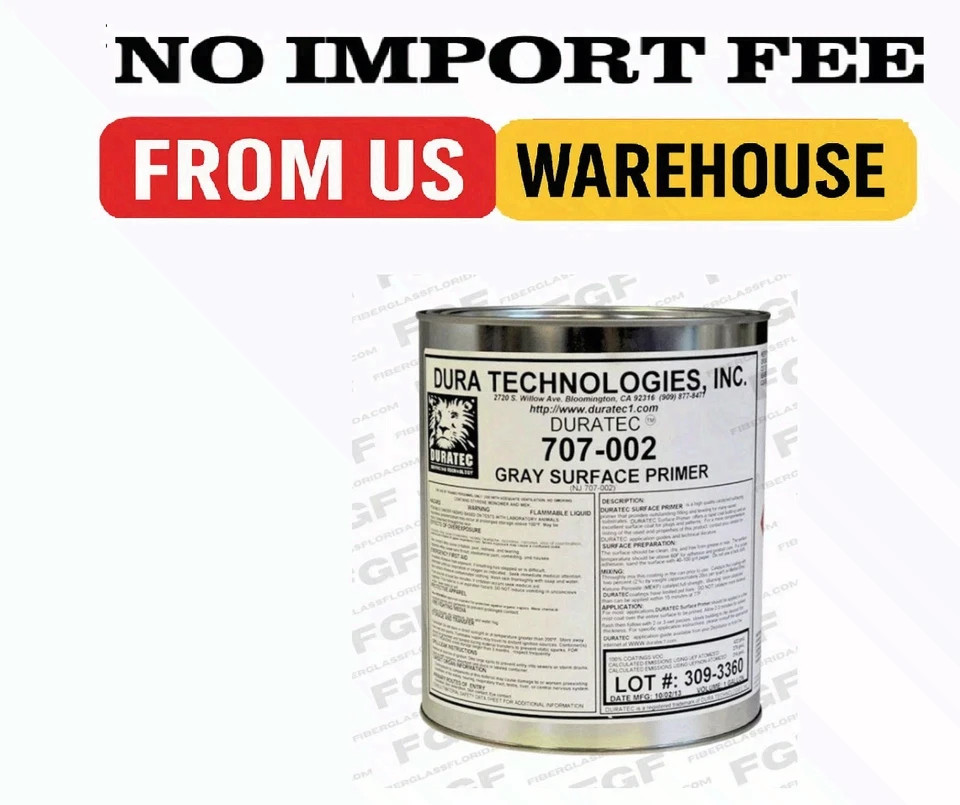 Duratec 707-002 Grey Surface Primer 1 Gallon High Build Polyester Coating