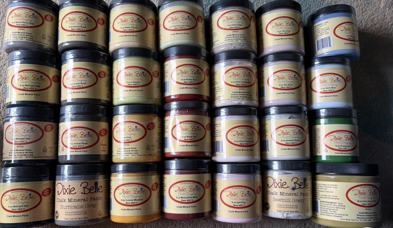 4 Jars Dixie Belle Paint Chalk Paint 8oz Choose from Colors in Description NEW