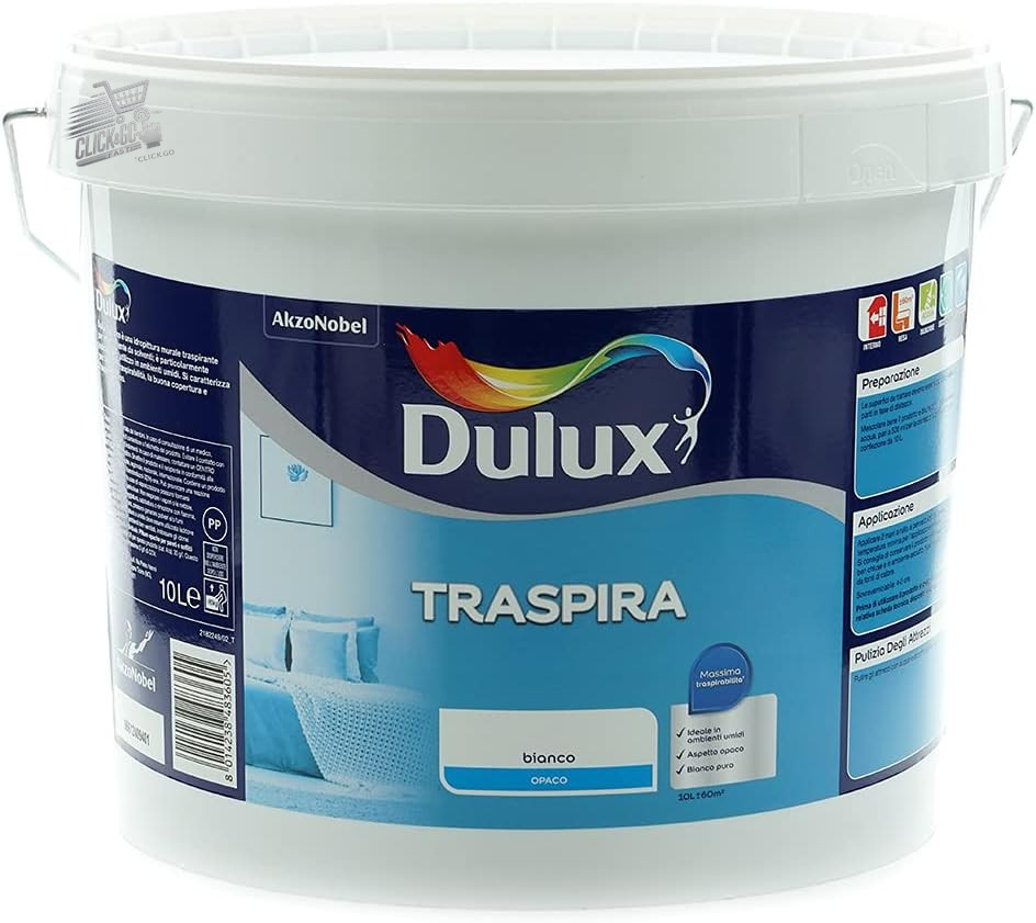 Dulux Wall White Wet Interior Walls Breathable Anti-Mold Paint 10L