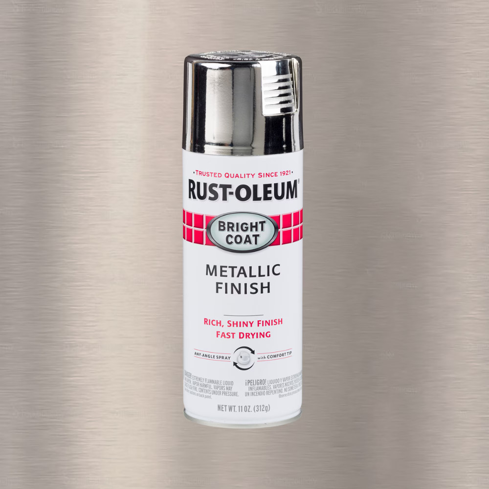 (6 Pack) Chrome, Rust-Oleum Stops Rust Bright Coat Metallic Spray Paint, 11 oz
