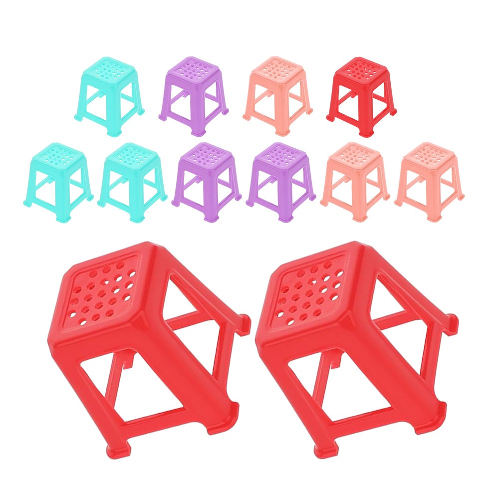 12Pcs Durable Mini Canvas Stands Plastic Paint Riser Set Assorted Colors for Art