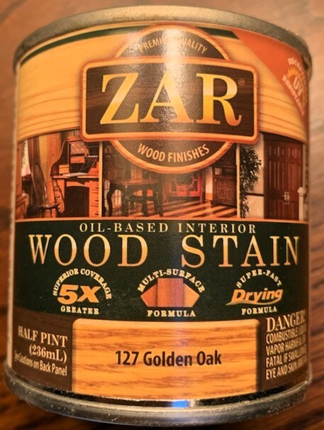 Zar Interior Stain, 127 GOLDEN OAK 1/2 pint