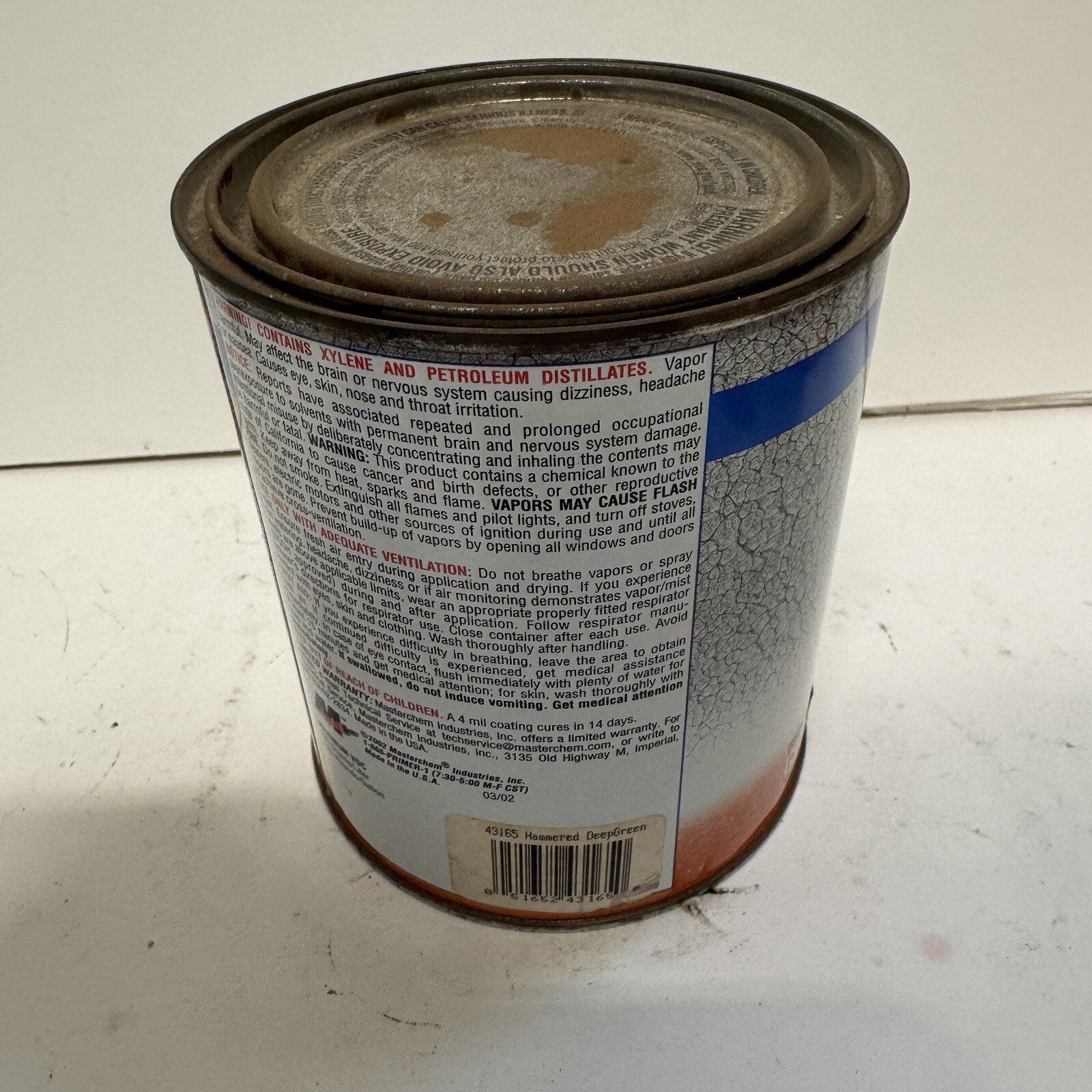 Hammerite Rust Cap Hammered Finish Deep Green 1 Quart