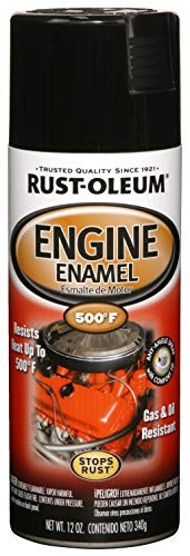 Rust-oleum 248932 Engine Enamel Spray Paint, 12 Oz, Gloss Black