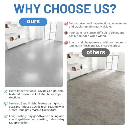 High-Gloss Epoxy Floor Paint for Concrete – Non-Slip, Wear-Resistant, Marble Fin