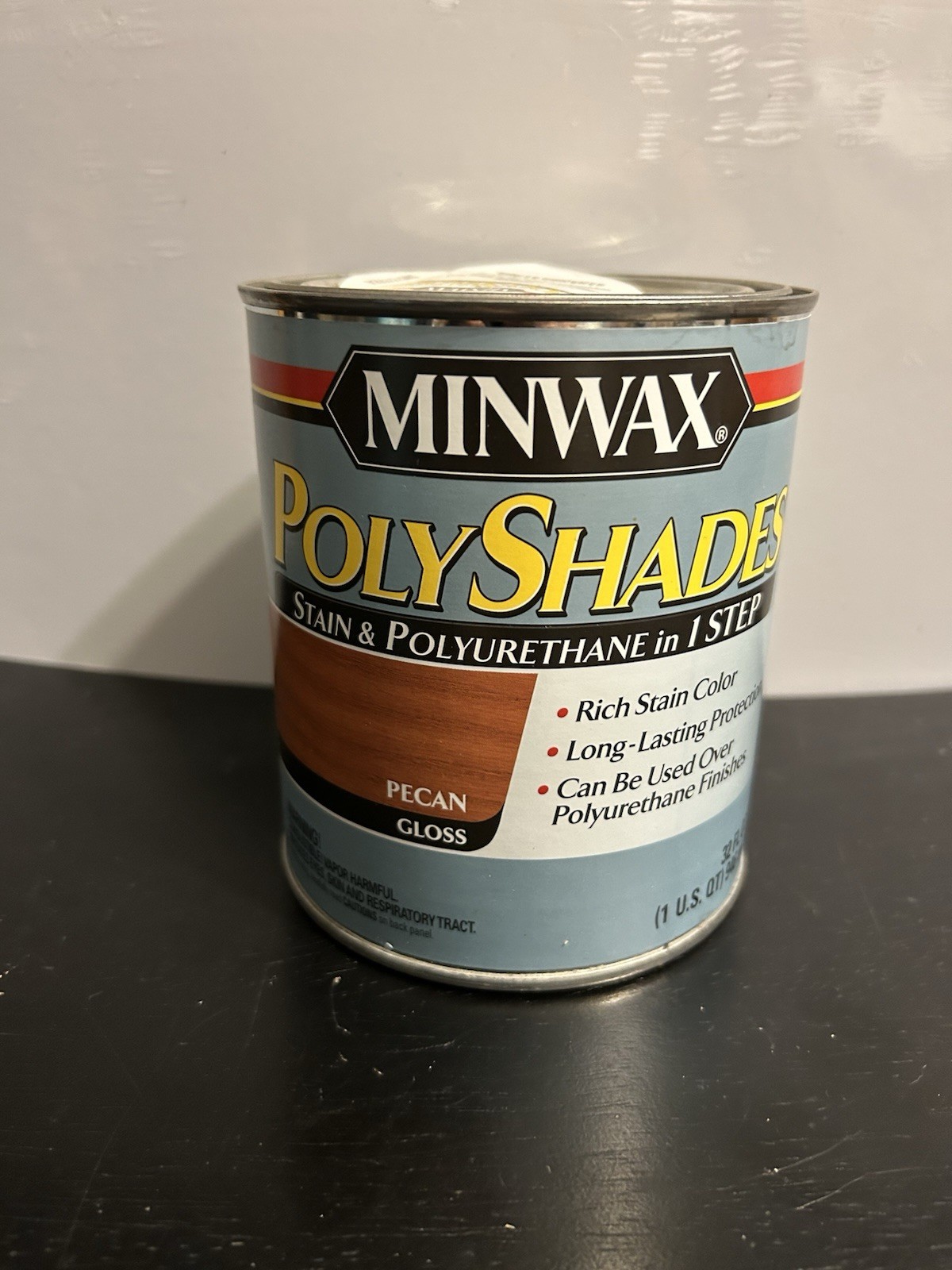 Minwax PolyShades Pecan Wood Stain & Polyurethane Gloss 1 Quart