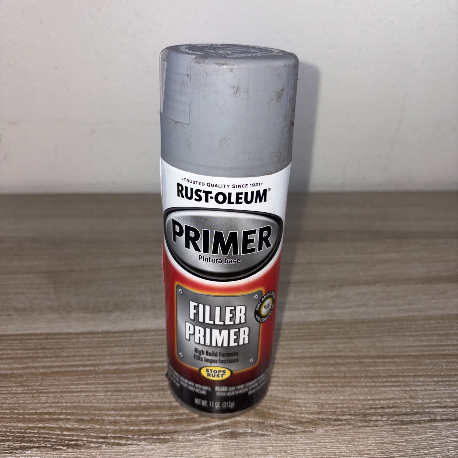 Rust-Oleum 249279 Automotive Filler Primer Spray, 11 oz, Gray