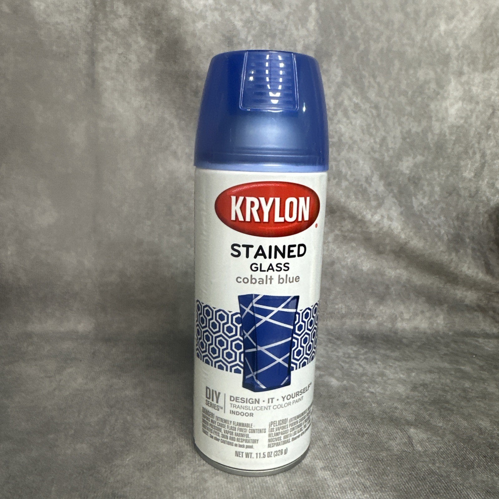 KRYLON Stained Glass Paint, Gloss, Cobalt Blue, 11.5 oz Can.