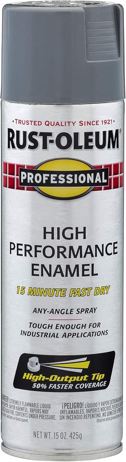 7587838 Professional High Performance Enamel Spray Paint, 15 Oz, Gloss Dark Mach