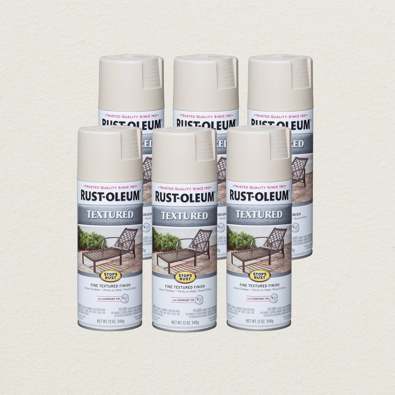 Black, Stops Rust Protective Enamel Satin Spray Paint-7777830, 12 Oz