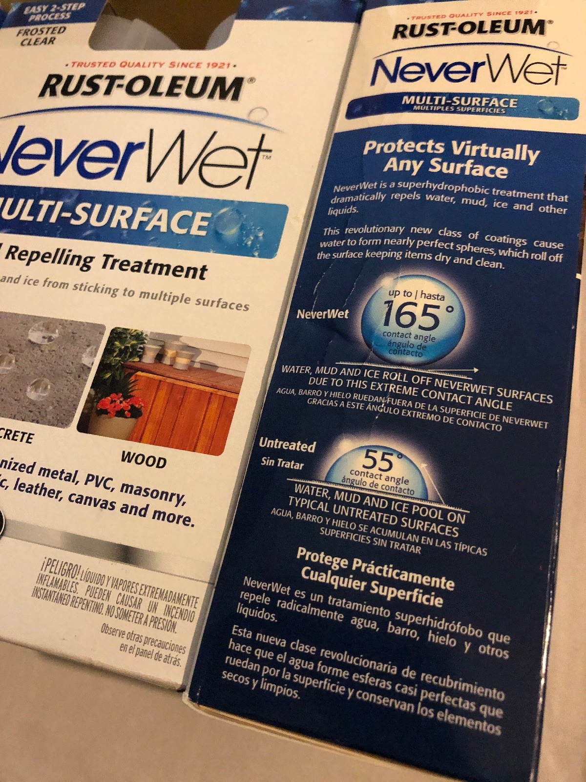 (x5) Never Wet ~ Rust-Oleum ~ 18oz Multi Surface/Protector Spray Kit Waterproof