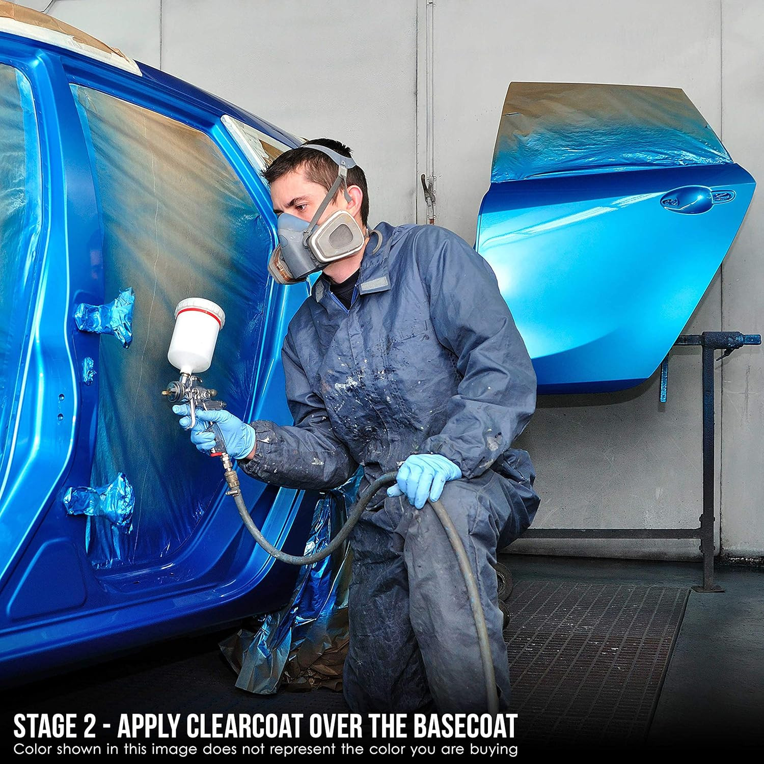 – Dark Teal Metallic Urethane Basecoat with Clearcoat Auto Paint – Complete Fast
