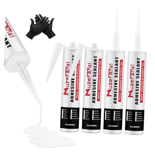 RV Roof Lap Sealant Self Leveling,4 Pack RV Roof Silicone 4 Packs Self Leveling