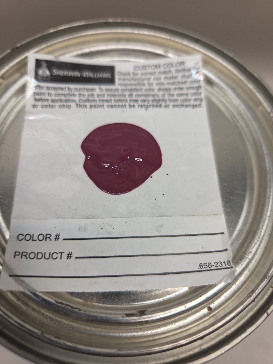 1 Qt Sherwin Williams Duration Interior Satin Color 7577 Blackberry