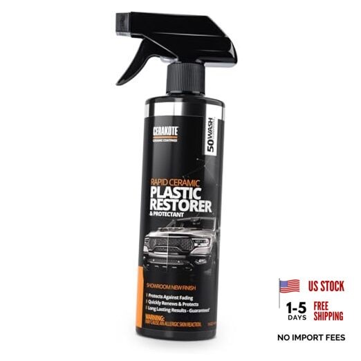 Rapid Ceramic Plastic Restorer and Protectant – 50 Wash 14 Fl Oz (Pack of 1)