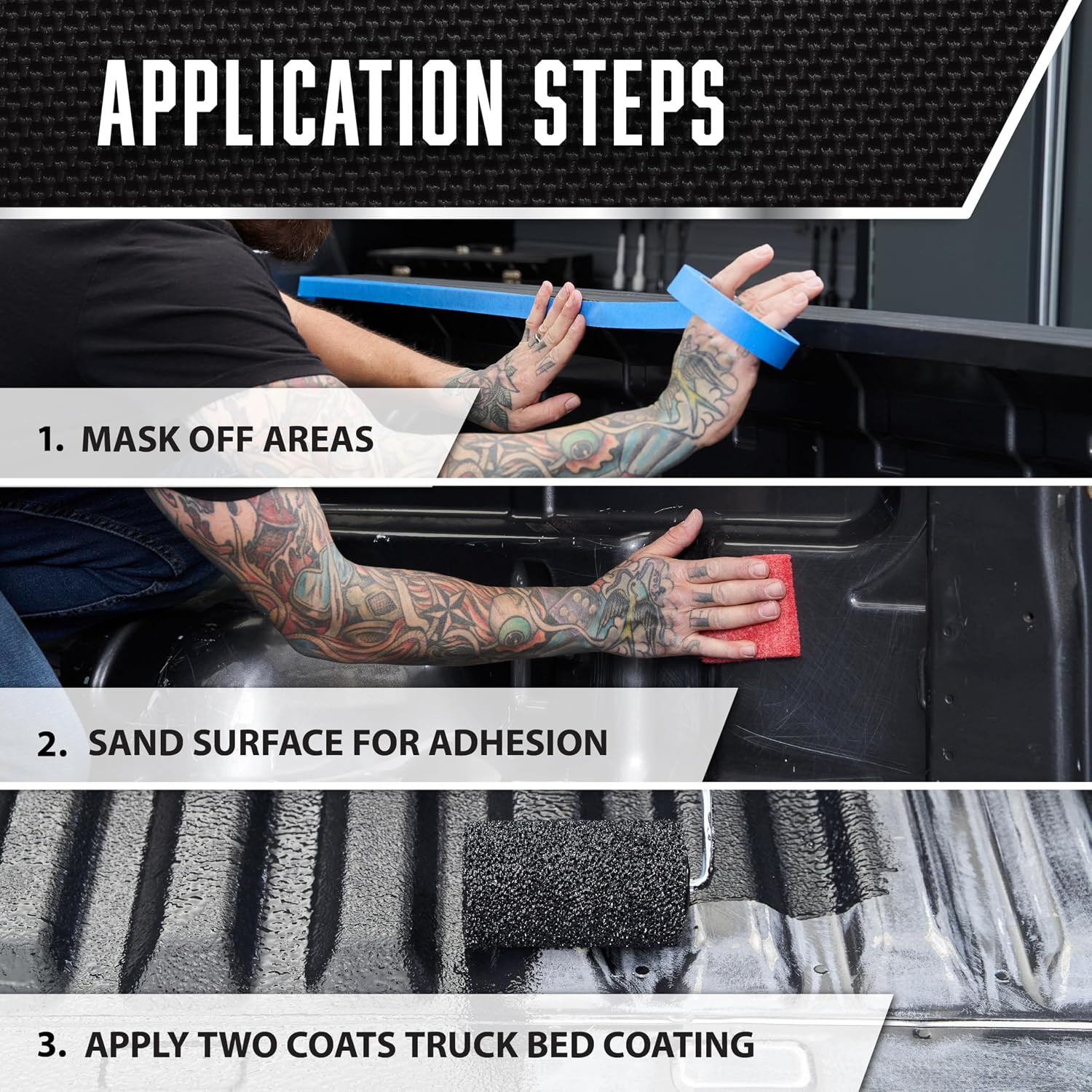 342669-2PK Truck Bed Coating, Gallon, Black, 2 Pack