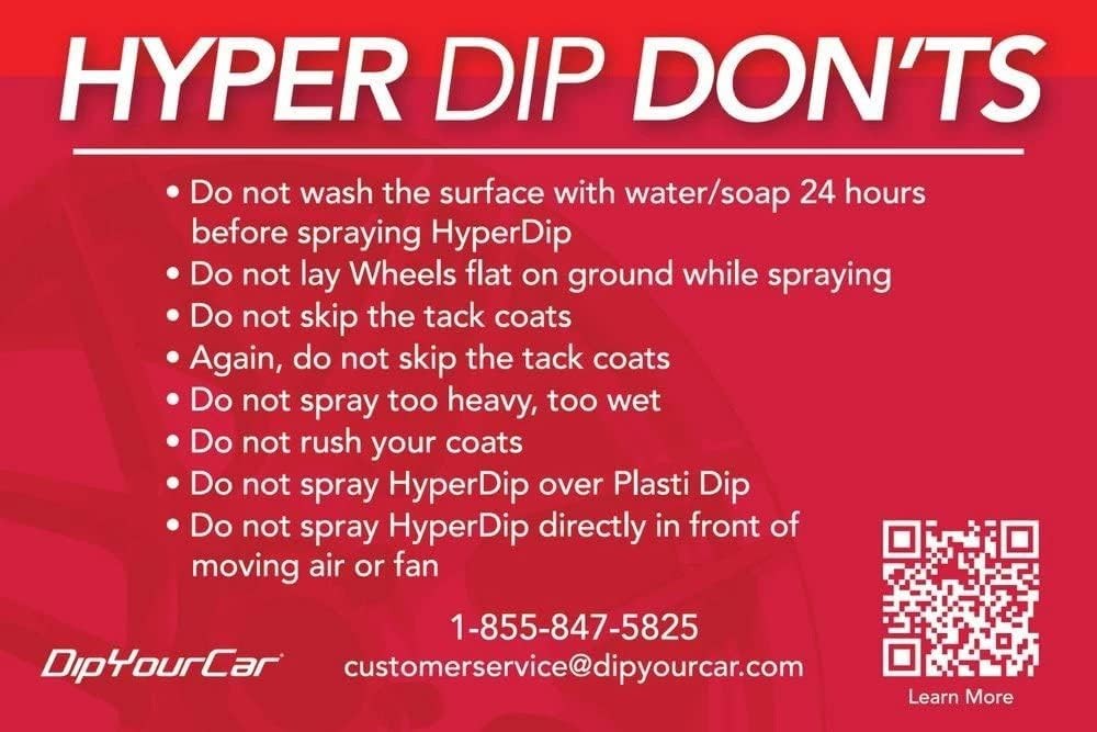 DipYourCar HyperDip Peelable Car Paint – 2-Pack Automotive Spray Paint for Wh…