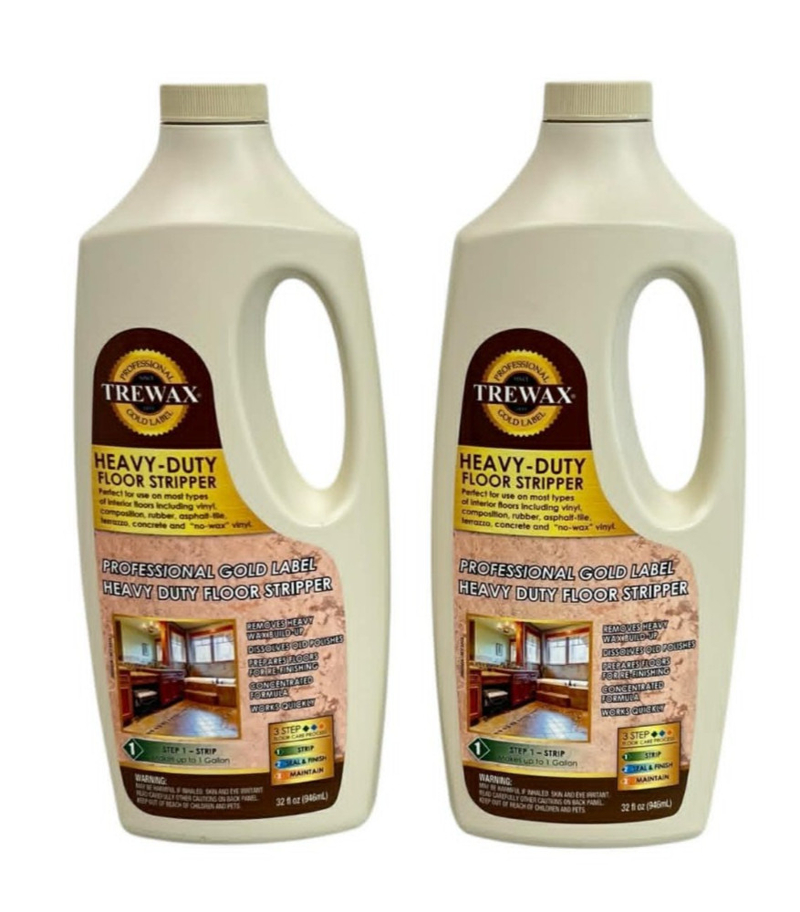Trewax Professional Gold Label Heavy Duty Floor Stripper 32 Oz 2 Pack