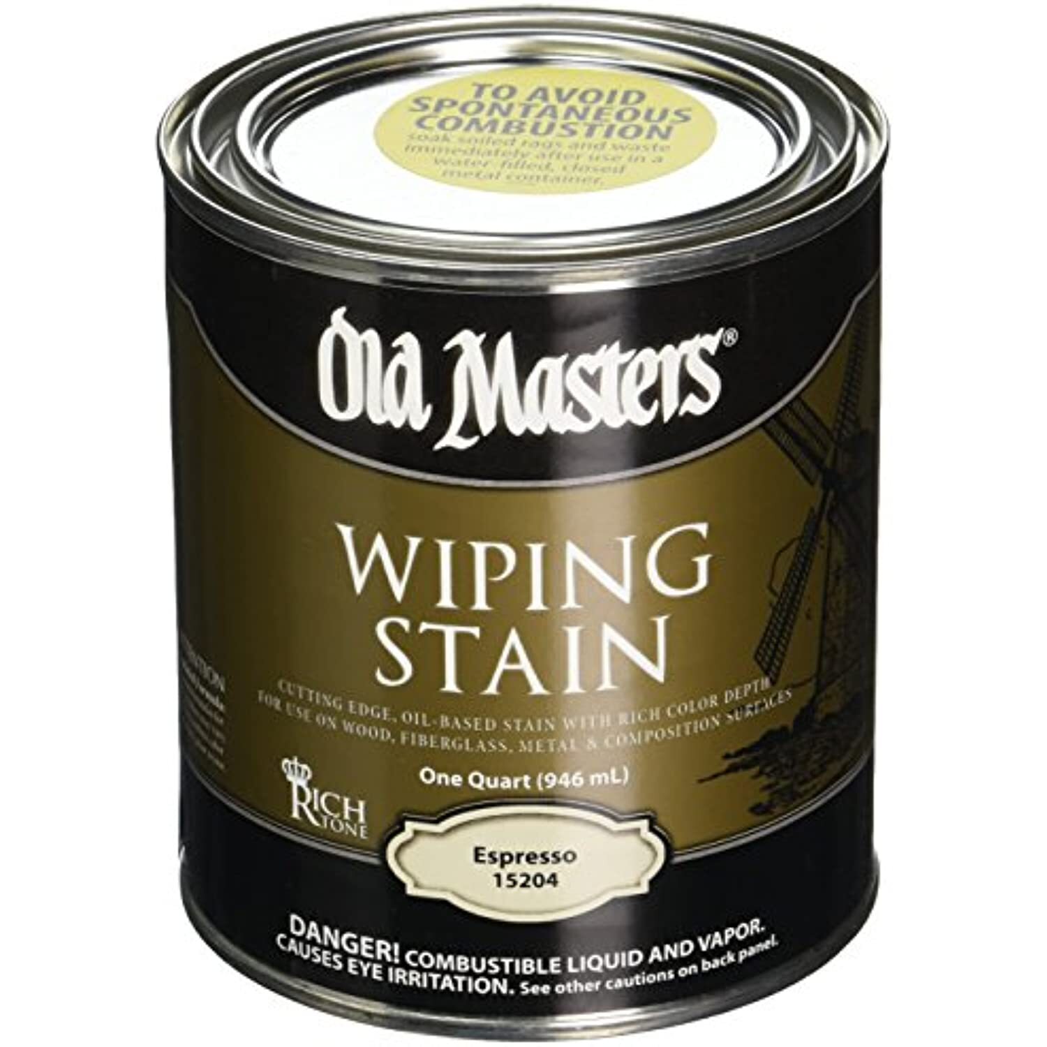 Old Masters 15204 Qt Espresso Wiping Stain 240