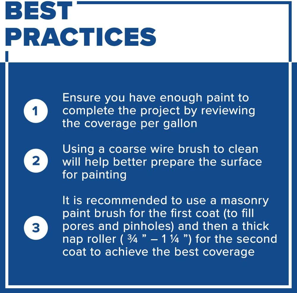 Waterblock Acrylic Masonry Waterproofer Paint, White, 1 Gallon
