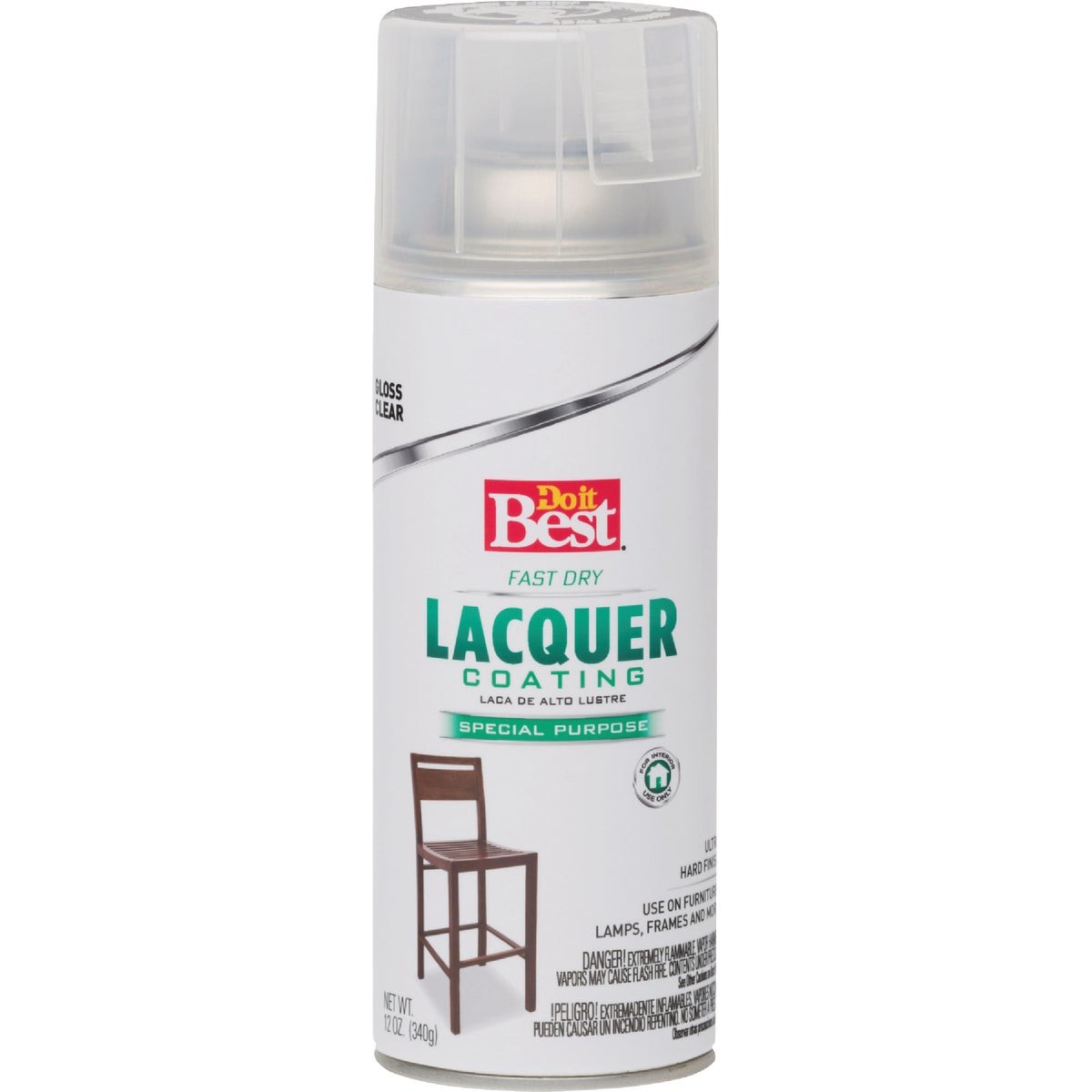 Do it Best 11 Oz. Clear High Gloss Spray Lacquer 203291D SIM Supply, Inc.