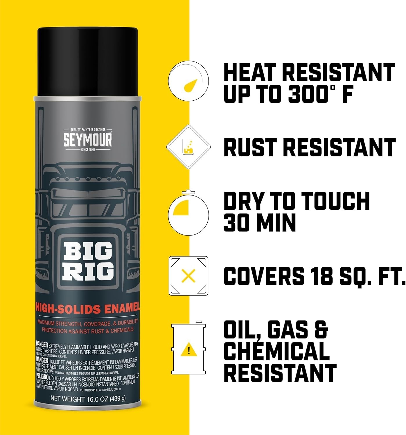 Professional Coatings Spray Paint Gloss Frame Black for Metal 16 Ounce Can