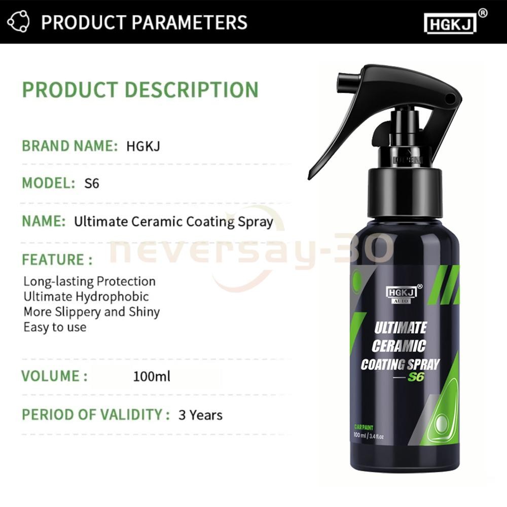 1/2/3X Car Coating Spray,New Quick Effect Coating Agent Spray w/Sponge and Cloth