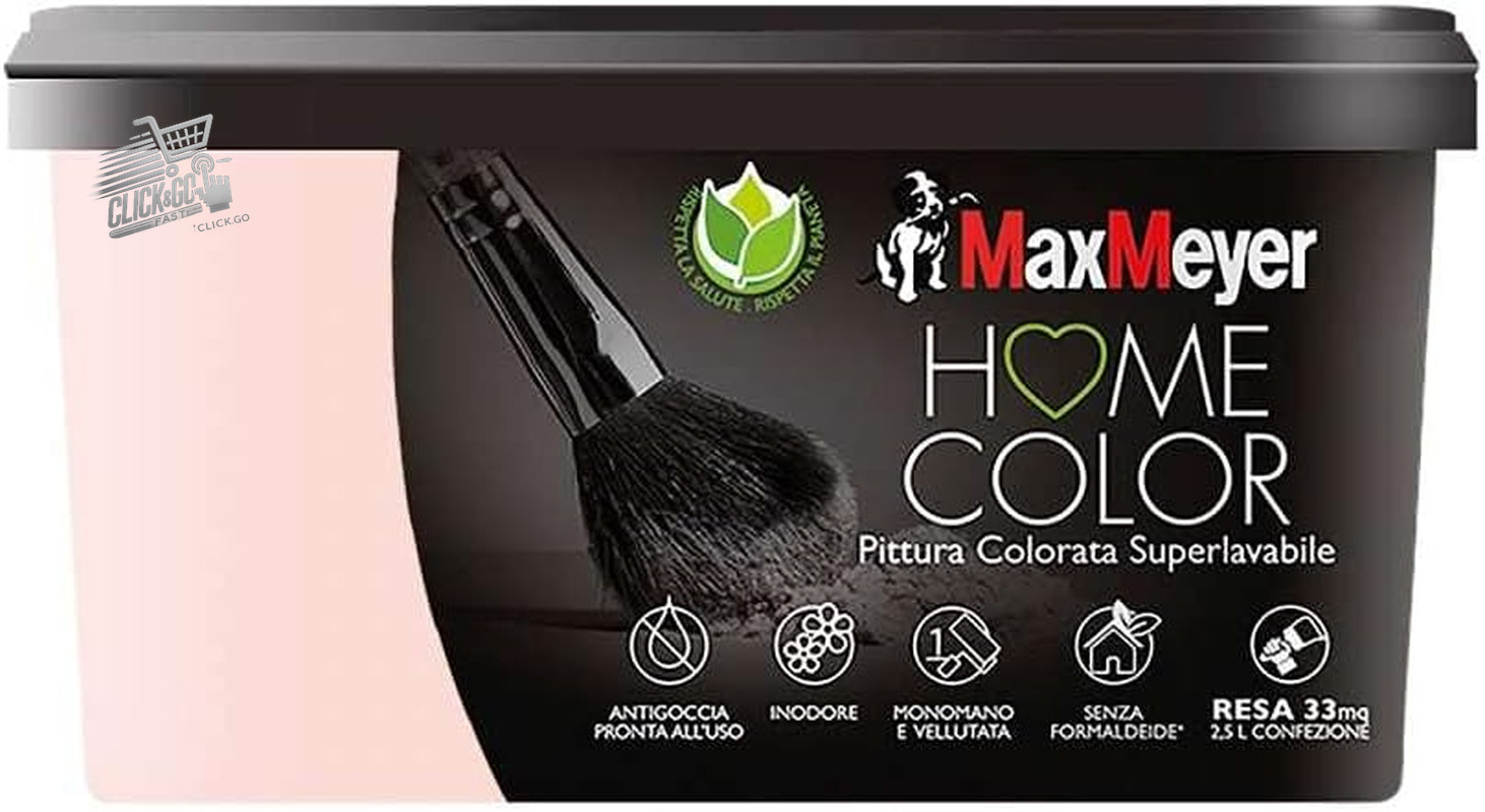 MaxMeyer Home Interior Washable Water Paint Colorful Wall 2.5L