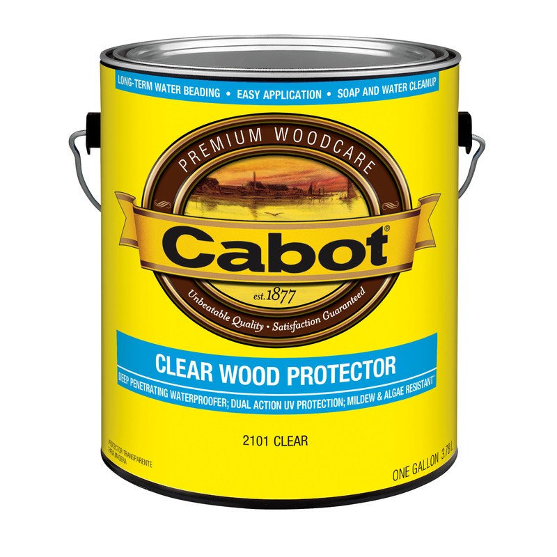 Cabot Stain Water Based Finish: Flat Clear Container Size Gl Low Voc (Pack of 4)