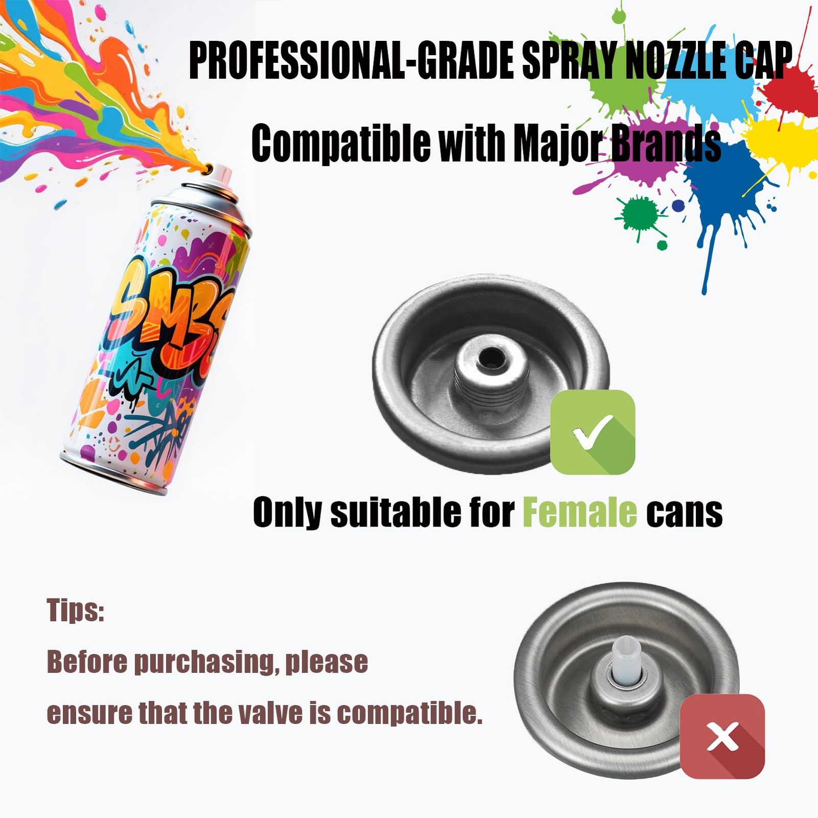 10 Pack Spray Can Nozzle Universal Spray Paint Nozzles for Cans Bottle