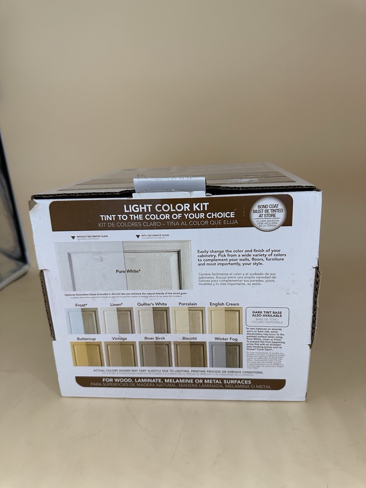 Rust-Oleum Cabinet Transformations Kit Light Tint 258109 Preowned
