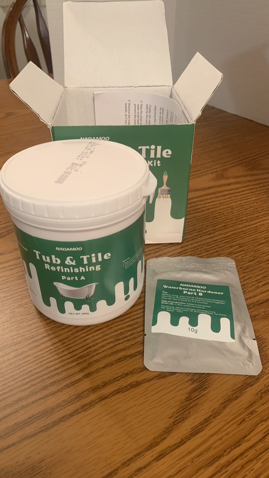 NADAMOO Tub and Tile Refinishing Kit 500g Light Red